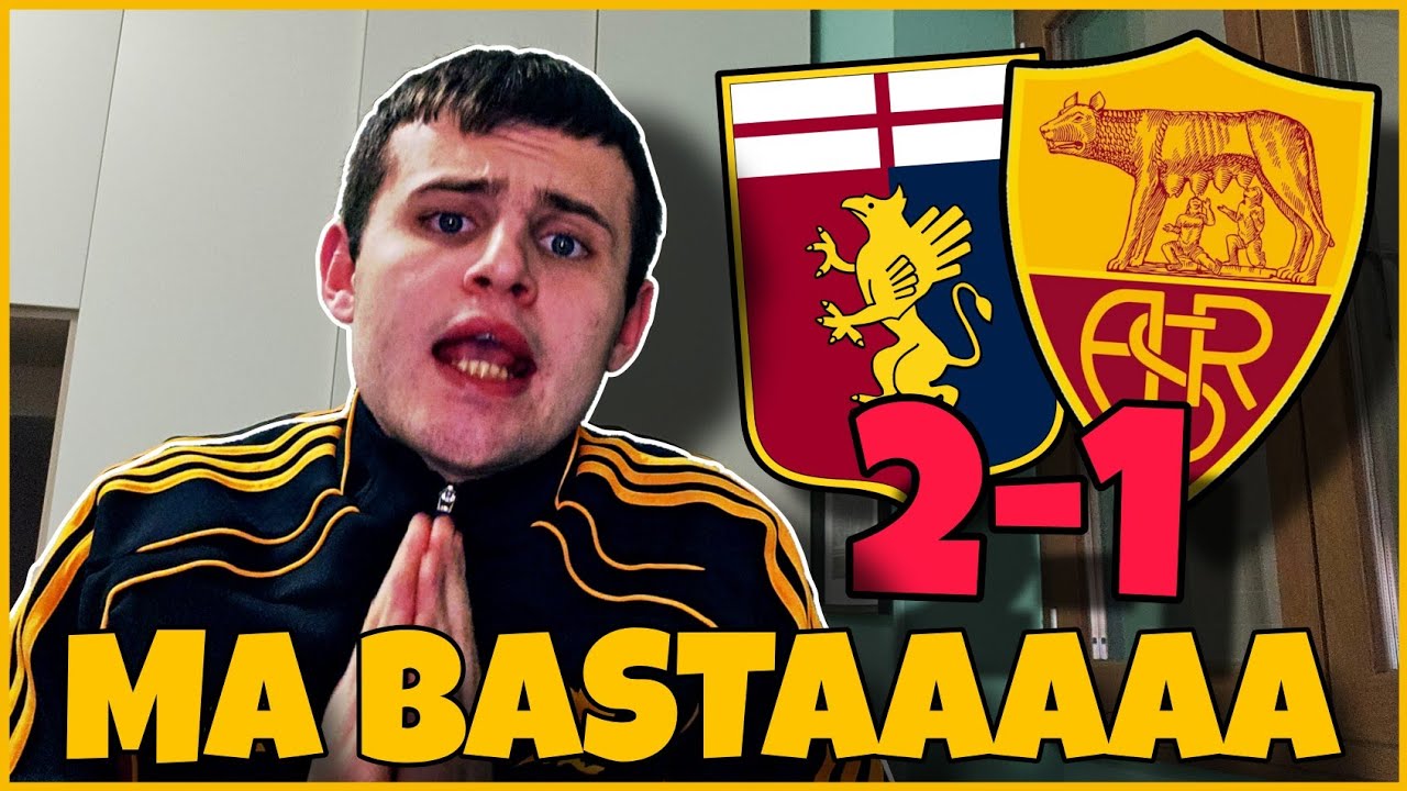BASTAAAAAA‼️🤬 GENOA-ROMA 2-1: MA COME FAI⁉️🤬 ORA SI METTE MALE... 🤬