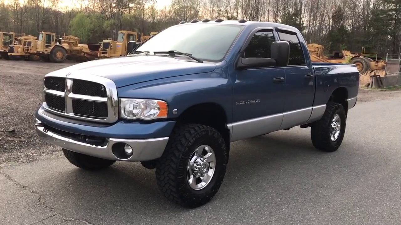 Шипованный 6-ступенчатый DODGE RAM 2500 SLT CUMMINS 4x4 TURBO DIESEL 2005 года выпуска, полностью...