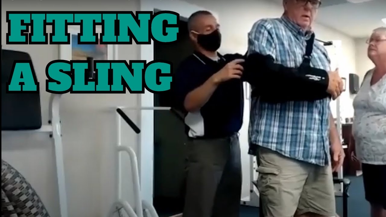 Fitting a Sling After Rotator Cuff Repair Surgery