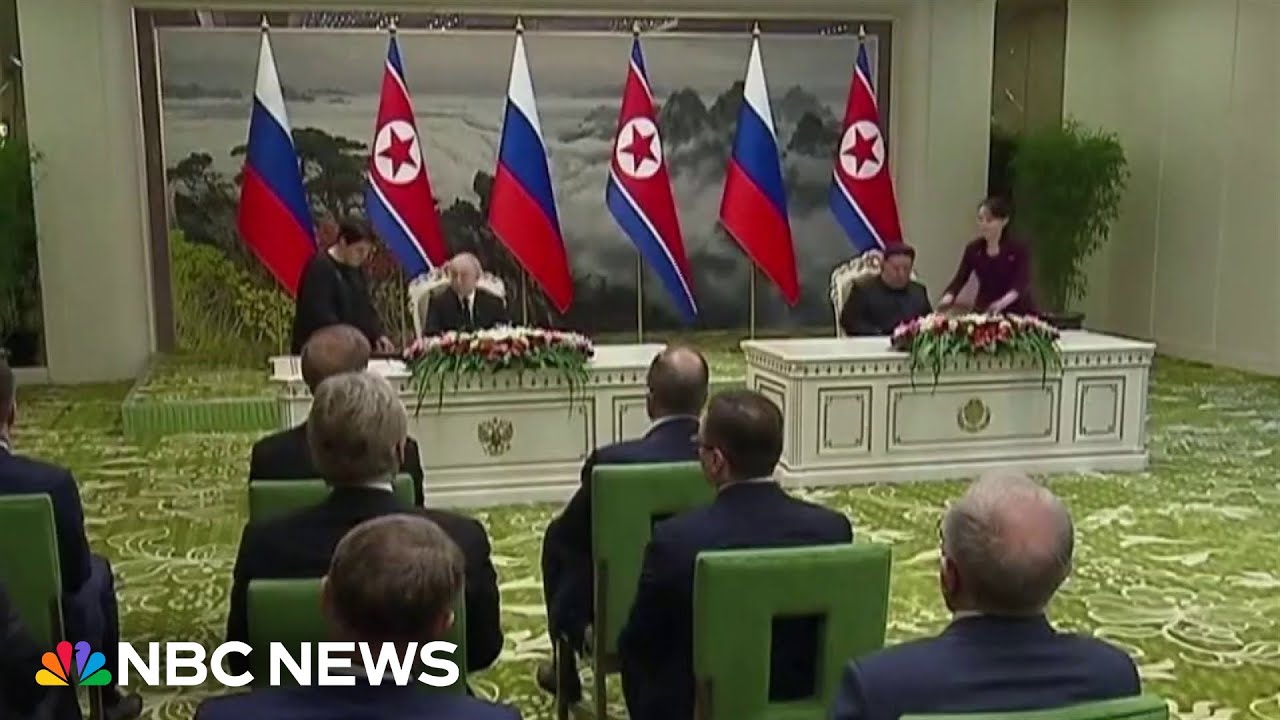 Russia and North Korea sign mutual defense pact at Pyongyang summit