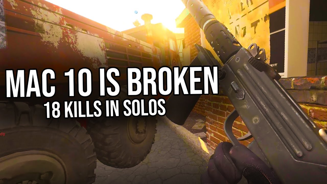 MAC 10 IS THE BEST GUN IN WARZONE!!!!!(18 KILLS SOLO GAME)