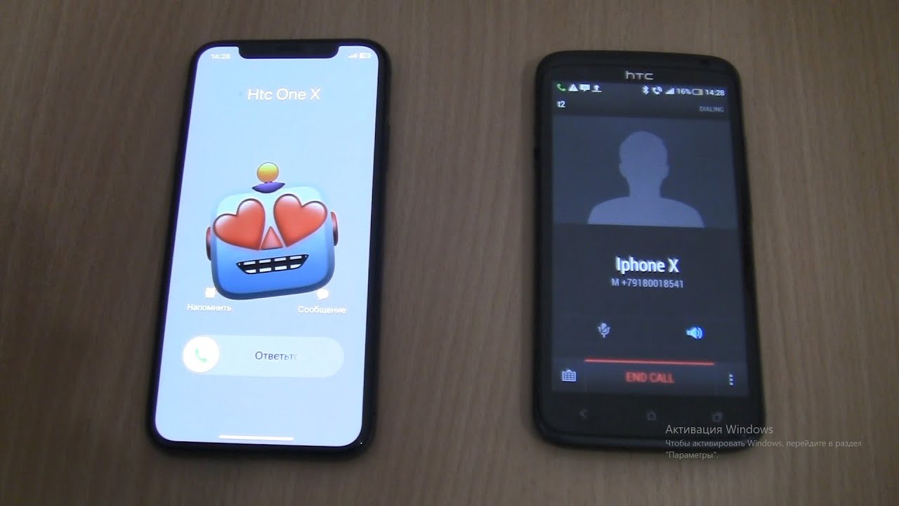 Incoming+Outgoing call at the Same Time Iphone X+Htc One x