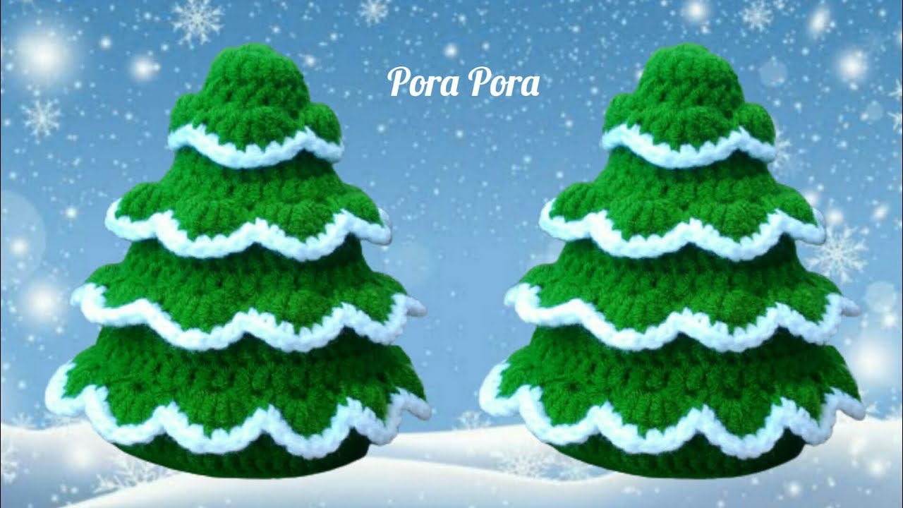 Easy Crochet Christmas Tree Tutorial I Crochet Christmas Decorations I Crochet Christmas Ornaments