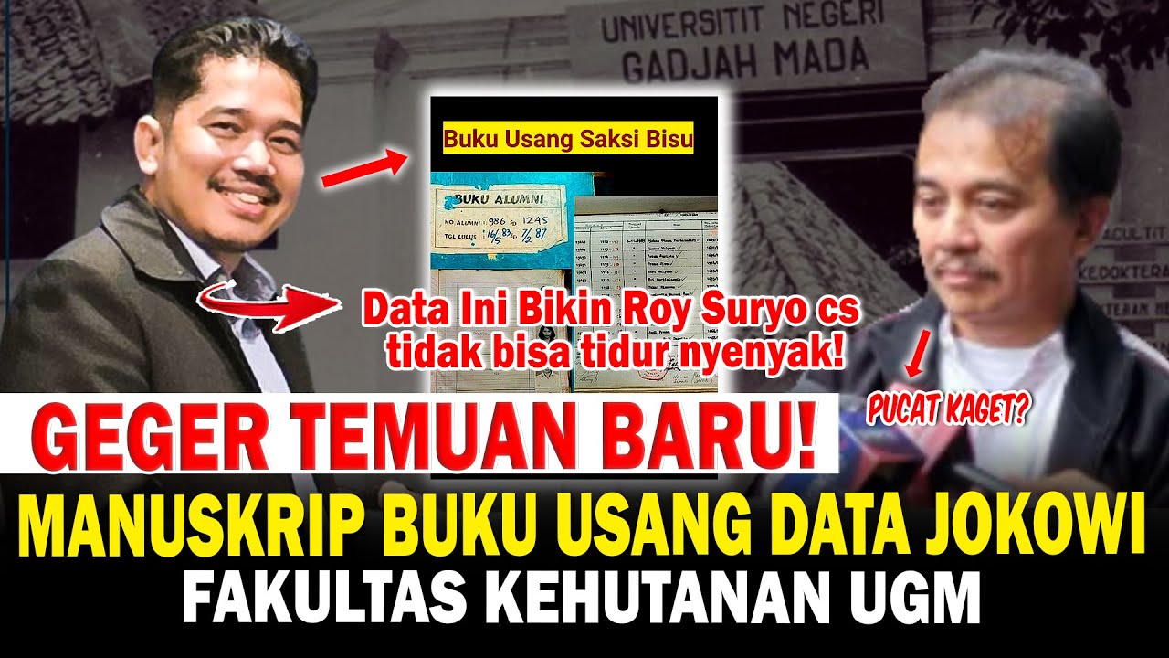 Geger! Temuan Fakta Baru Data Manuskrip Jokowi di Fakultas Kehutanan UGM