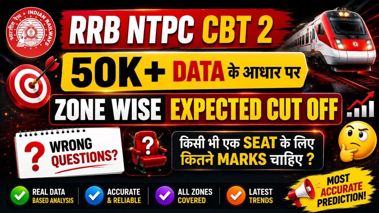 RRB NTPC CBT 2 Zone-Wise Expected Cut-Off 2025 | NTPC CBT 2 Wrong Questions | RRB NTPC CBT 2