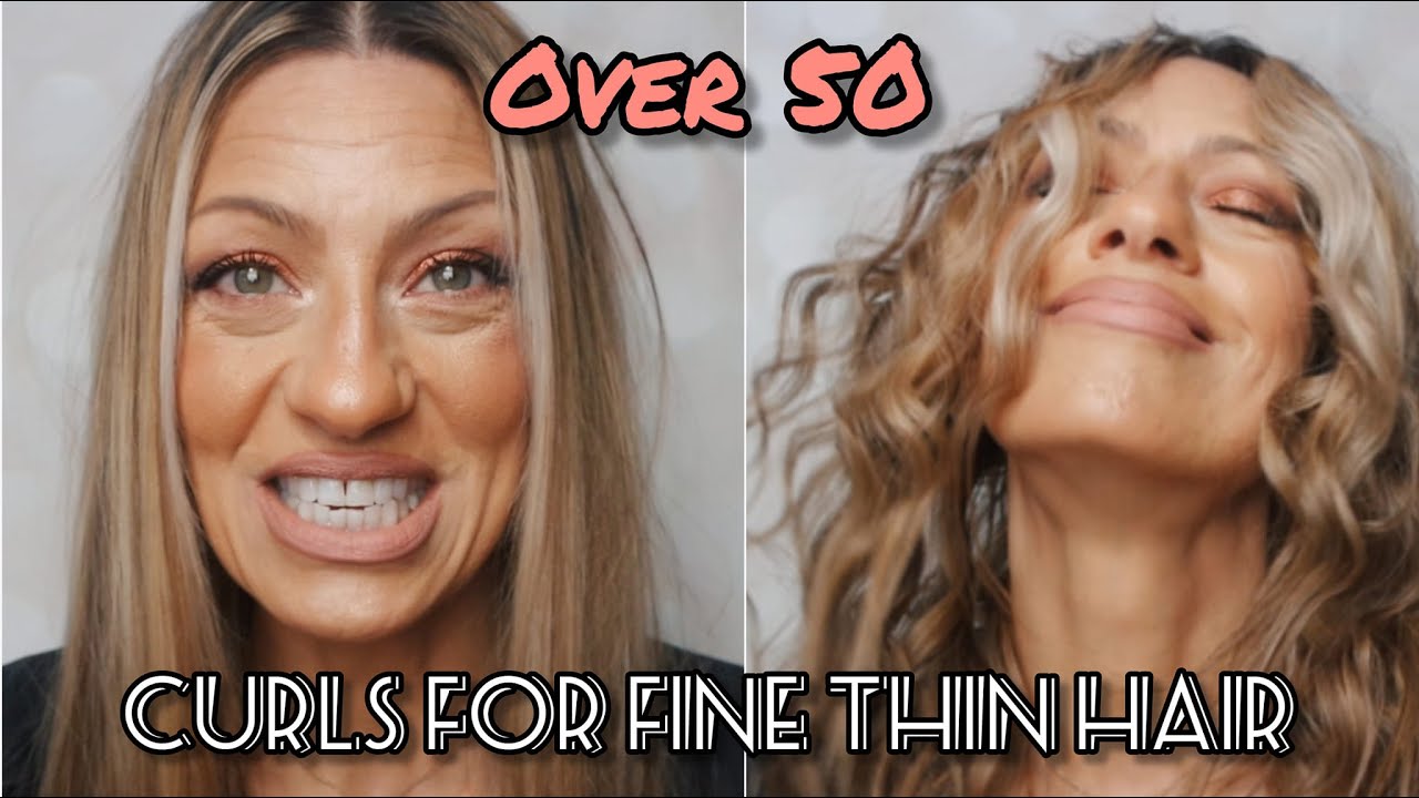 How to Curl, Fine, Thin, MENOPAUSAL HAIR | OVER 50 | Stung by Samantha
