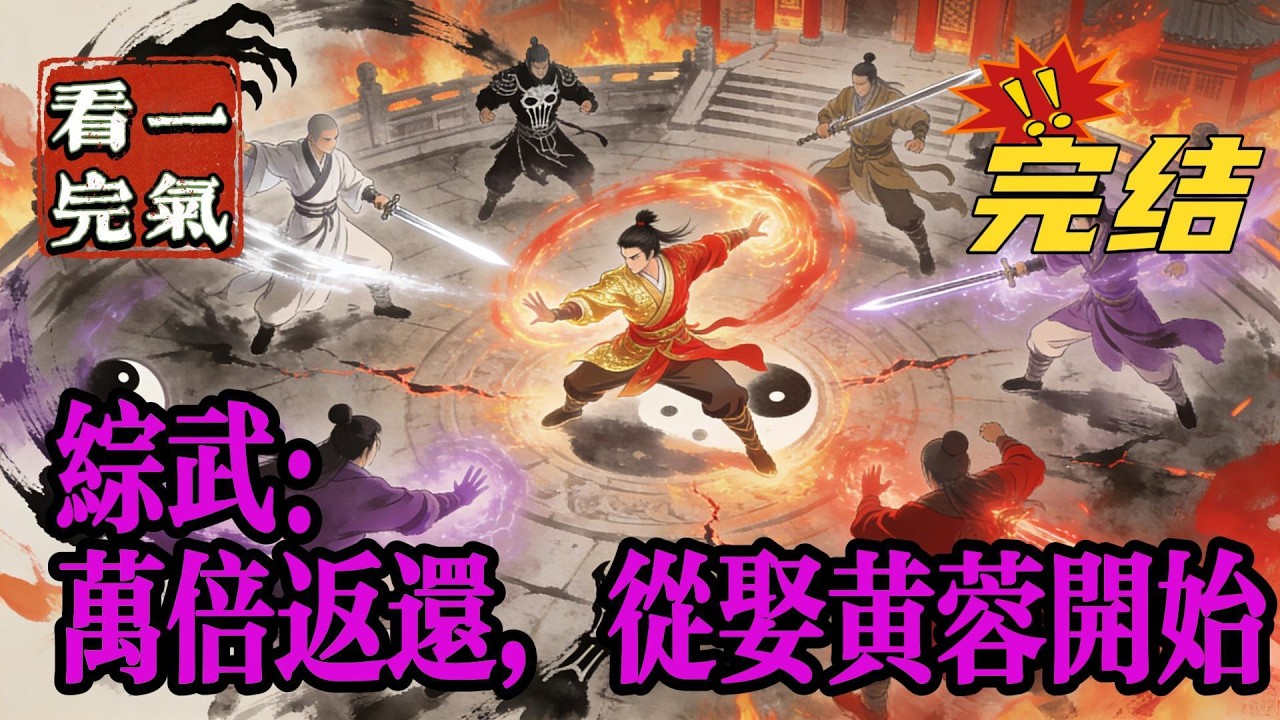 💥💥💥完结！《综武：万倍返还，从娶黄蓉开始》秦墨穿越综武世界，获得聘礼返还系统。只要结婚送上聘礼，就可以万倍返还。叮！你迎娶黄蓉，聘礼基础剑法，万倍返还御剑术！#综武 #漫画解说#穿越#有声漫画#爽文