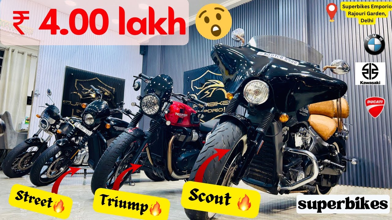 Unbreakable deal : Indian Scout 1200 | Triumph🔥 | second hand superbikes in delhi #superbike