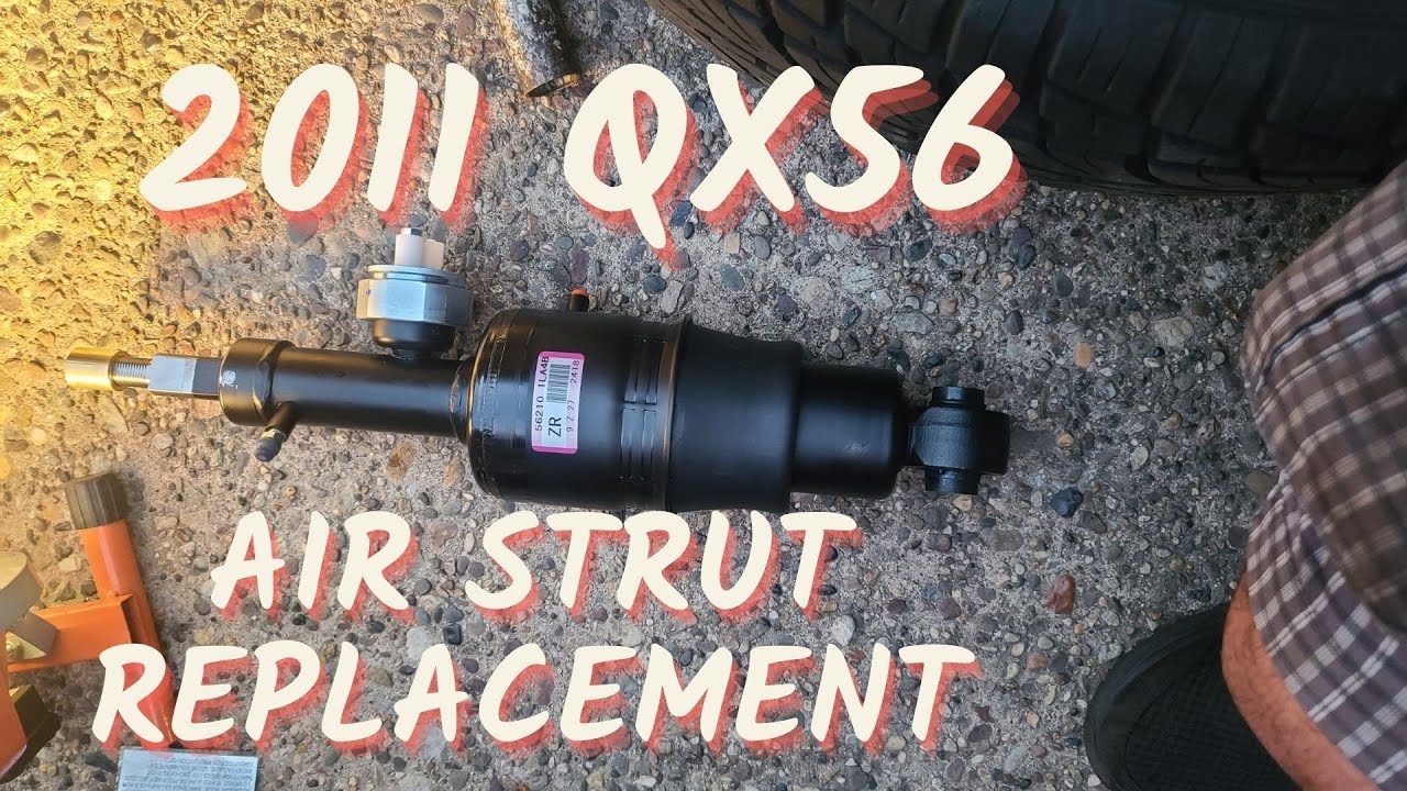 ЗАМЕТКИ ПО ЗАМЕНЕ И ПРОКАЧКЕ ЗАДНЕЙ ПНЕВМОСТОЙКИ INFINITI QX56 2011 ГОДА.