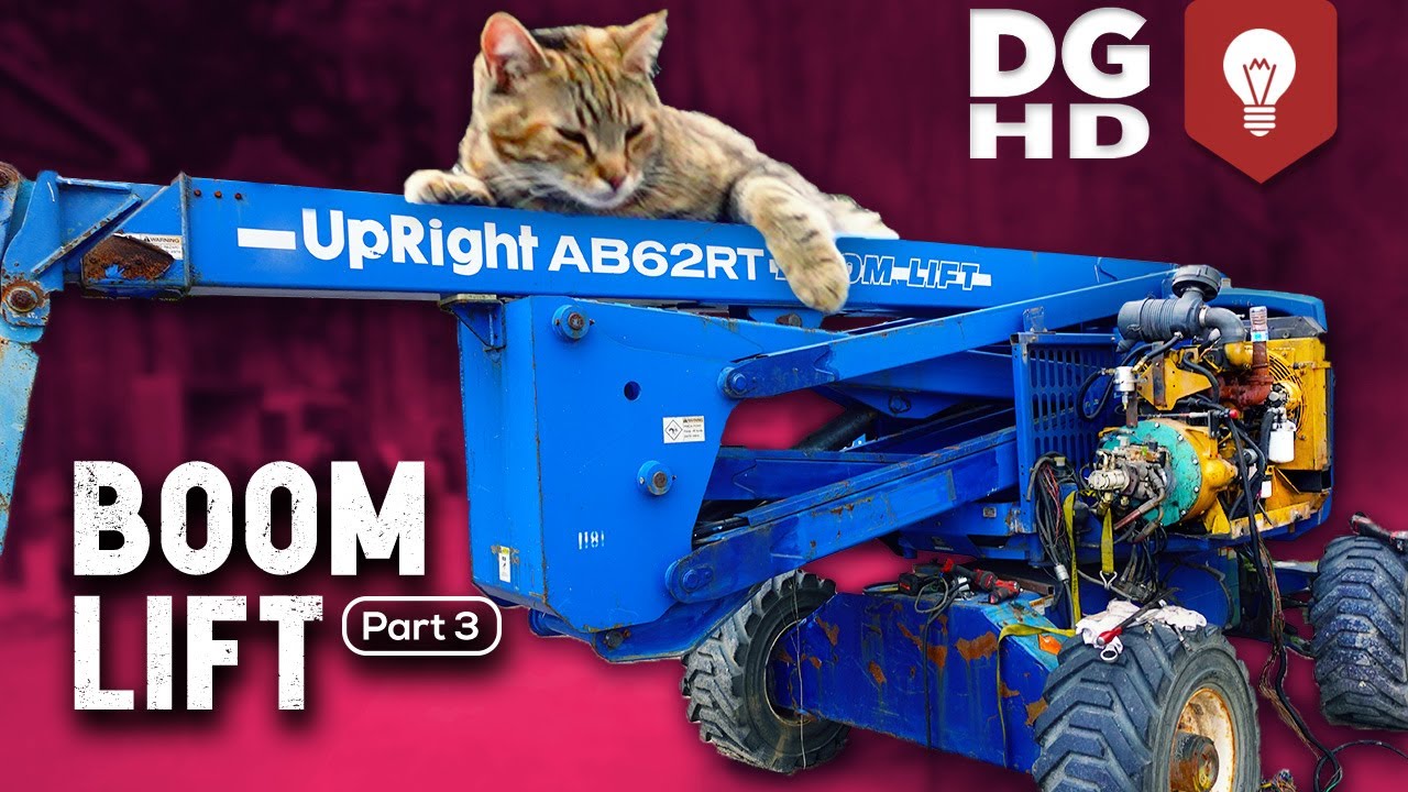 ABANDONED Boom Lift Gets a 4cyl CAT Diesel [EP3]