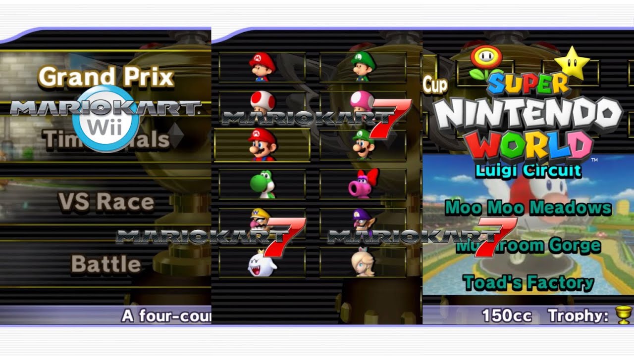 Selection Screen - Progressive Mashup | Mario Kart Wii (5 Songs)