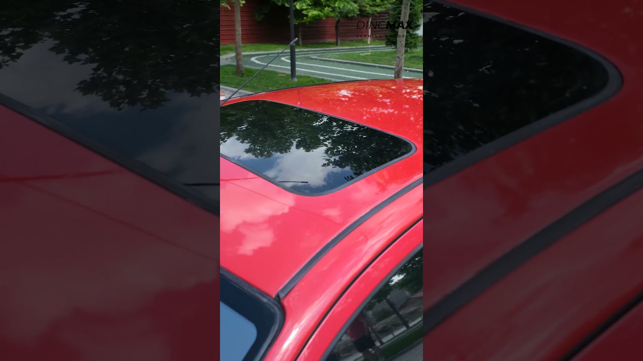Dincmax Varnish Remover Spray Before/After Video | Red Car