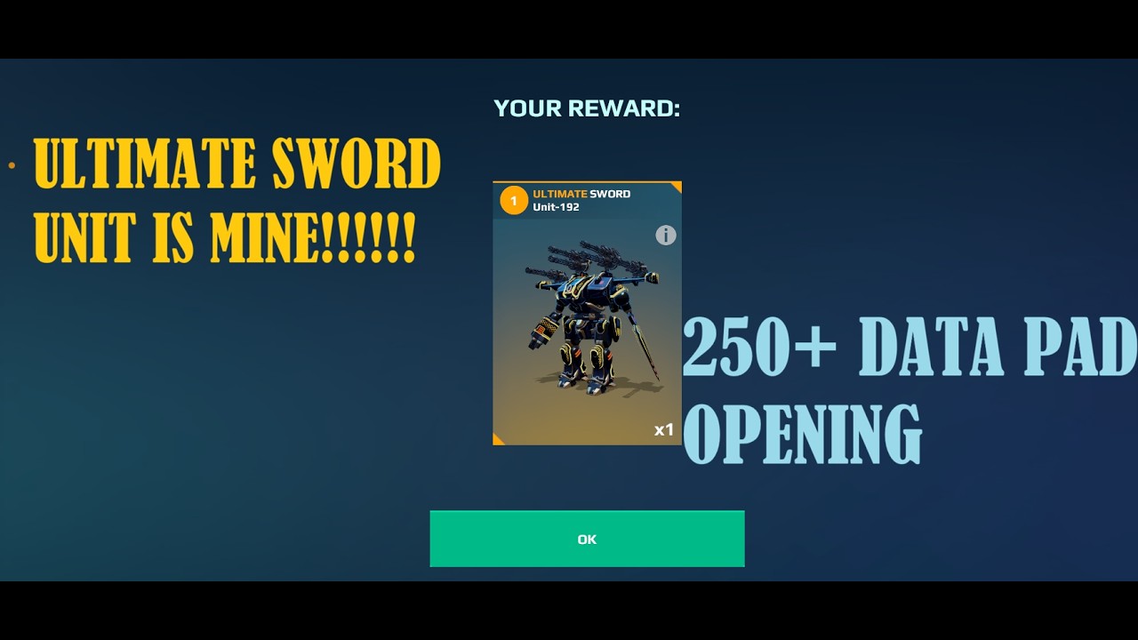 ULTIMATE SWORD UNIT IS MINE!!! (War Robots Opening)