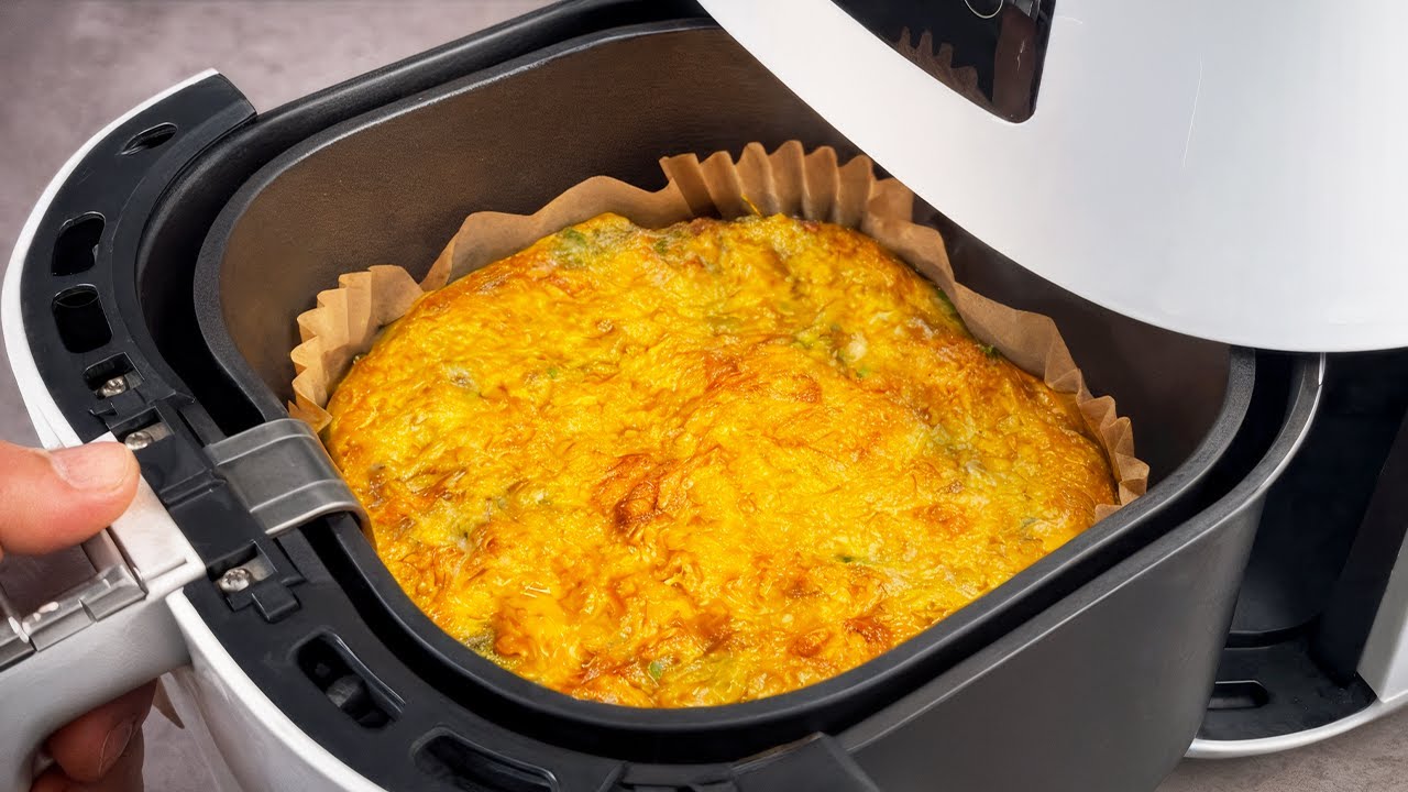 Просто положите яйца и лосось в аэрогриль! Ты никогда не завтракала так вкусно!