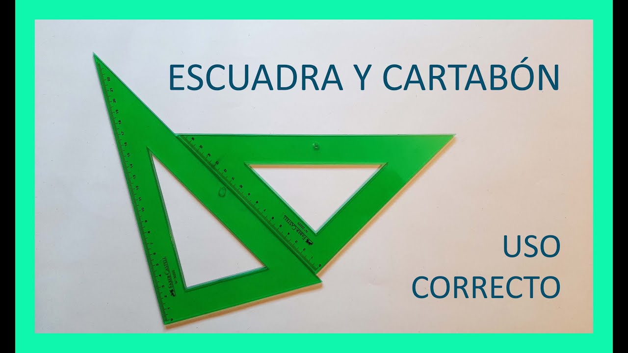 Cómo usar (correctamente) ESCUADRA y CARTABÓN 📐📏