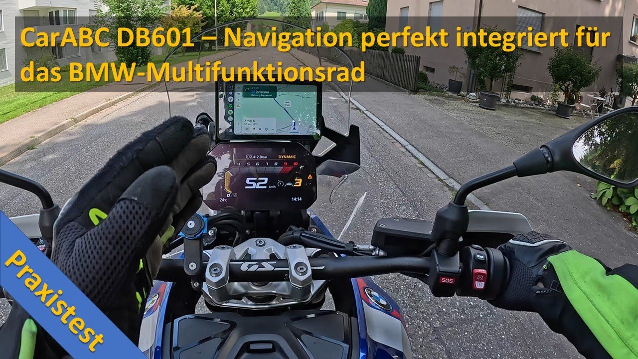 CarAbc DB601 - Navigation perfekt integriert für das BMW-Multifunktionsrad (BMW-Wonderwheel)