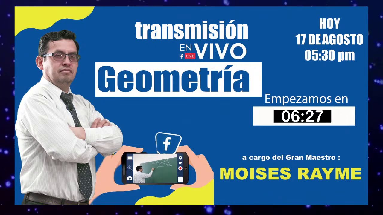 Clase EN VIVO 🔴 de Geometría 🔺🟨🟢 Tema: Triángulos 🔺