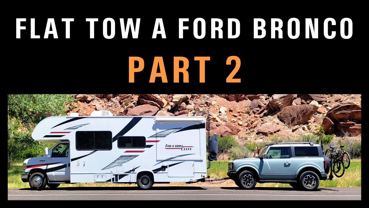 How to Flat Tow a Ford Bronco - Blue Ox BX2768 Adapter Plate Install (Part 2/4)