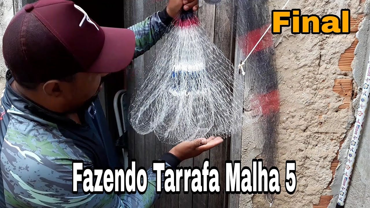 Fazendo Tarrafa Malha 5 Passo a passo Final