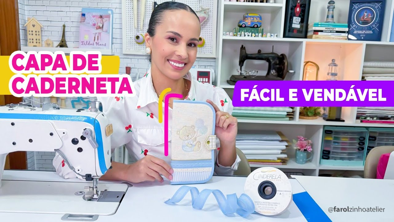 CAPA DE CADERNETA I Facil de fazer e muito vendável