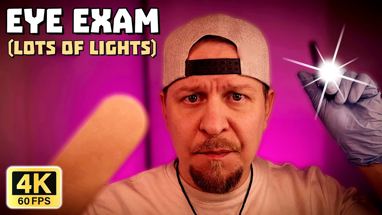#113: ASMR: Eye Exam (Lot of light triggers) 4K 