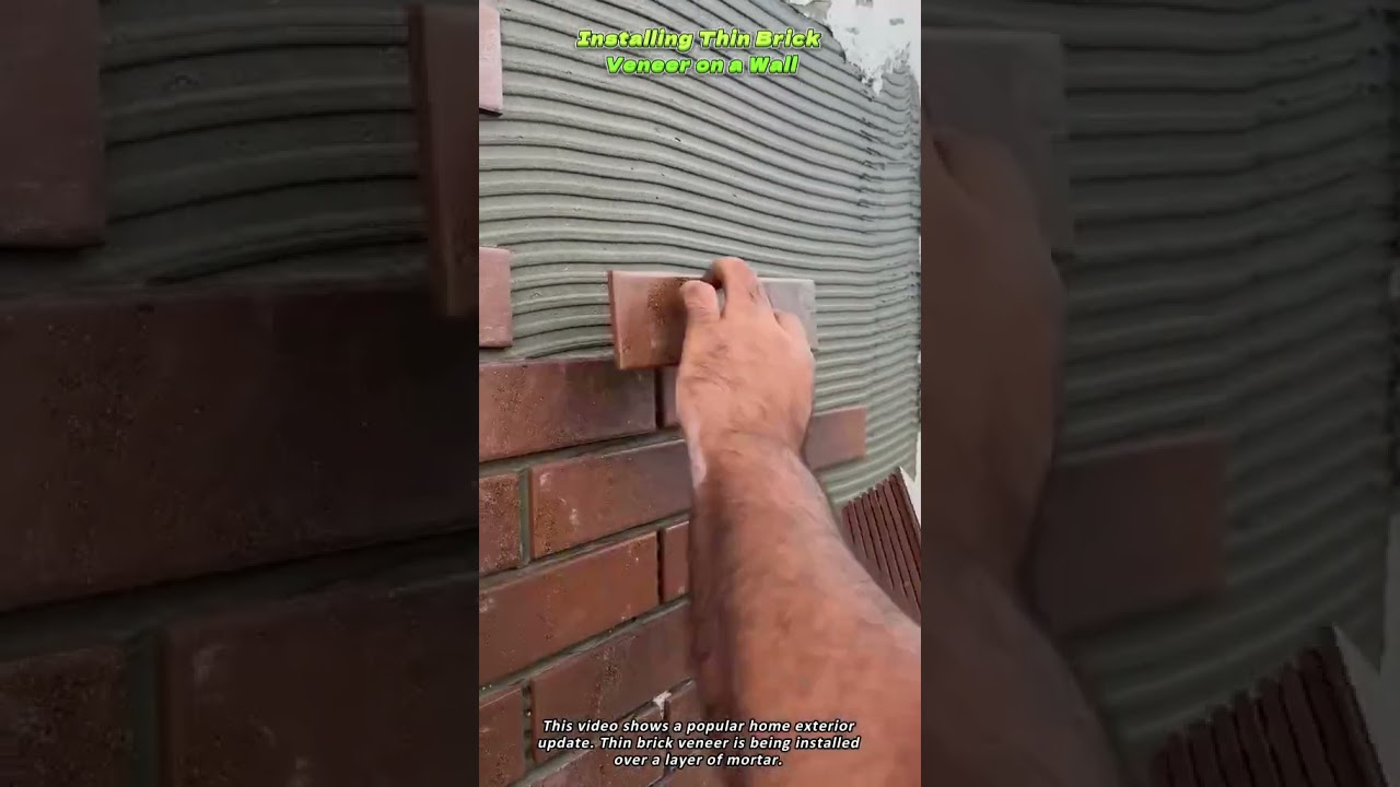 Installing Thin Brick Veneer on a Wall