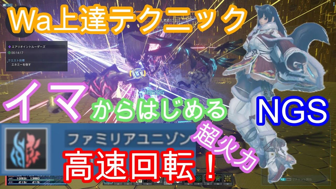 #0 ウェイカー上達テクニック【PSO2NGS】Raアサルト使いがWaやってみた