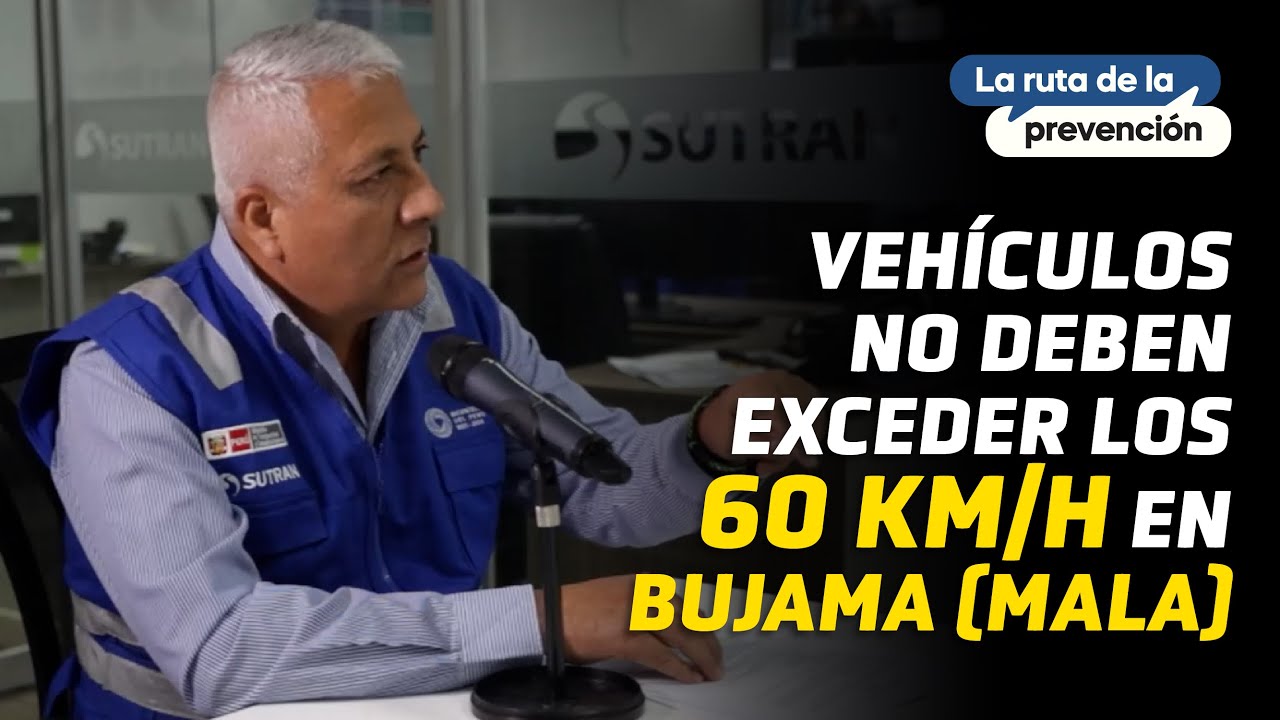 Conductores no deben exceder los 60 km/h entre el km 89 y el km 91 en Panamerica Sur