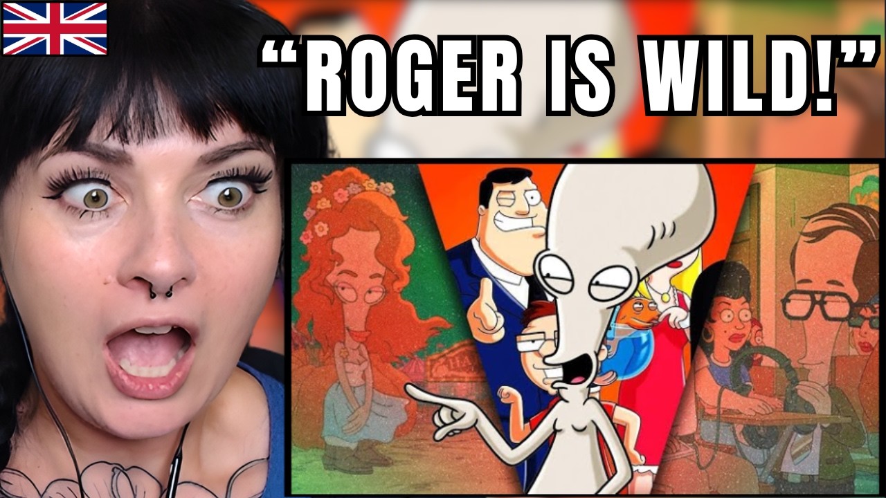 Brit Reacts to the BEST of Roger | American Dad Reaction