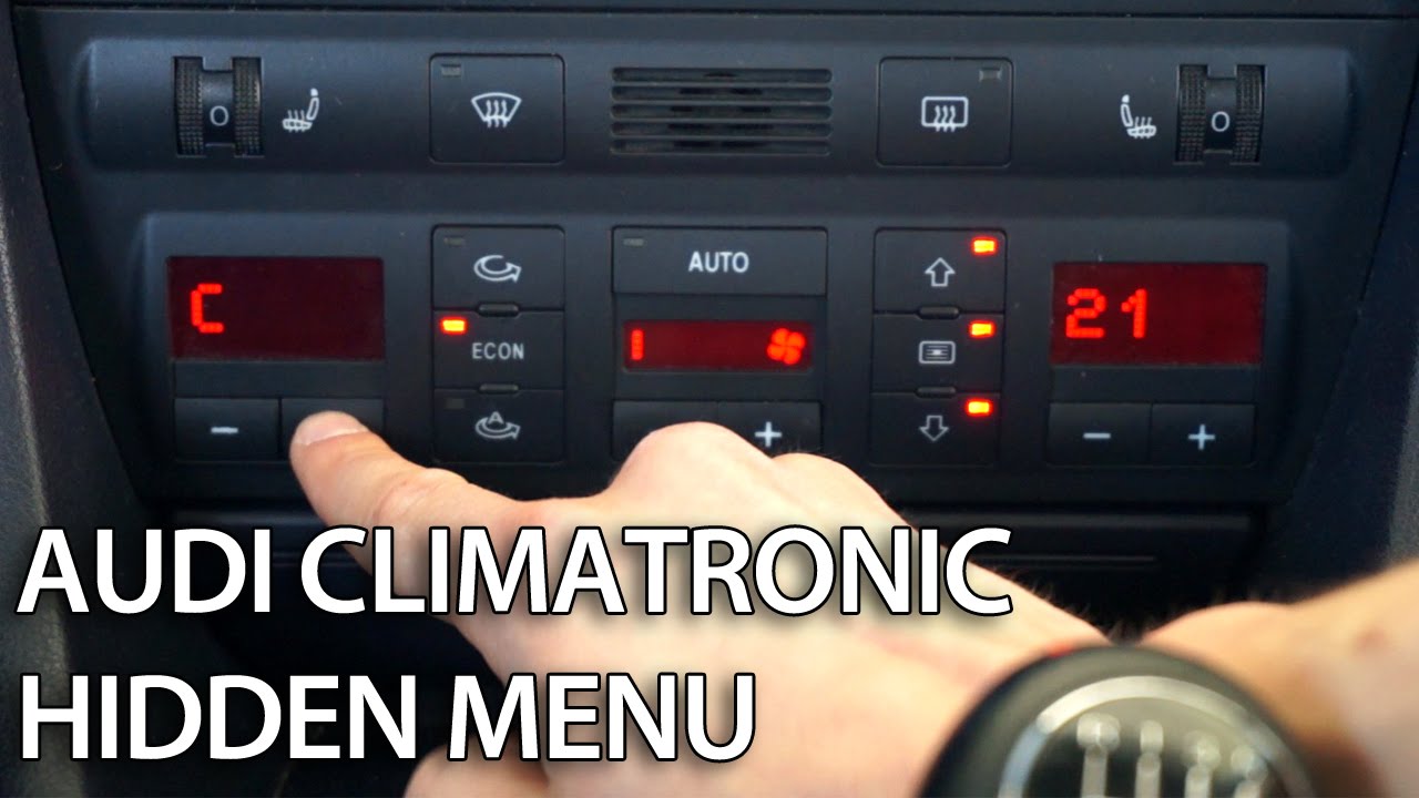 Как войти в скрытое меню в Climatronic Audi A6 C5 (диагностический режим, DTC)