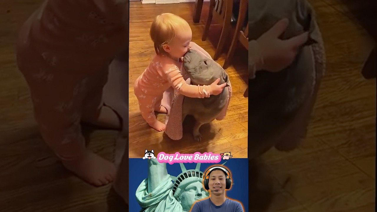 Dog Love Babies👶💕 🐶 #Shorts #baby #funny #pet #love #babies #cute #viral