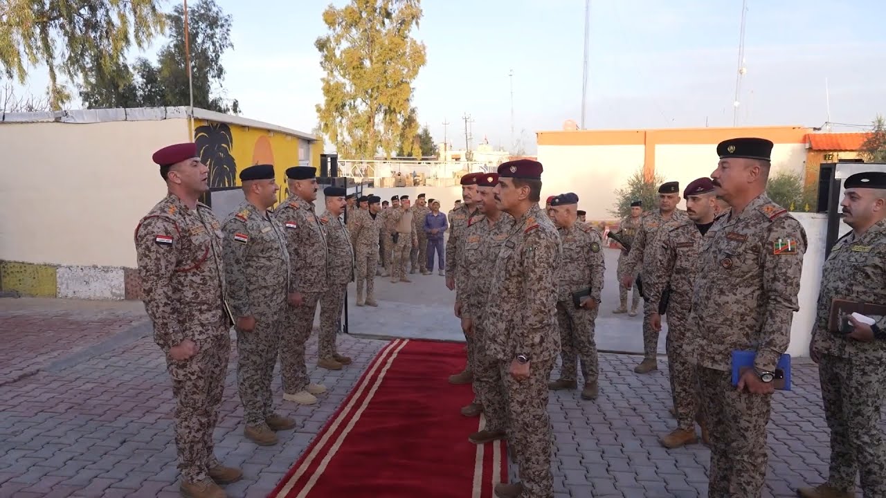 رئيس أركان الجيش يجري زيارة تفقدية الى  قيادة الفرقة المشاة السابعة في مدينة القائم غربي الانبار