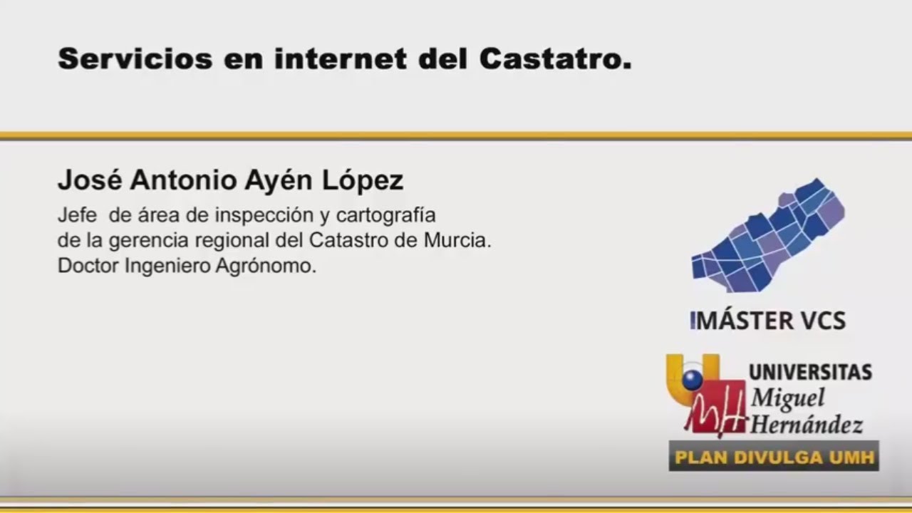 SERVICIOS EN INTERNET DEL CATASTRO
