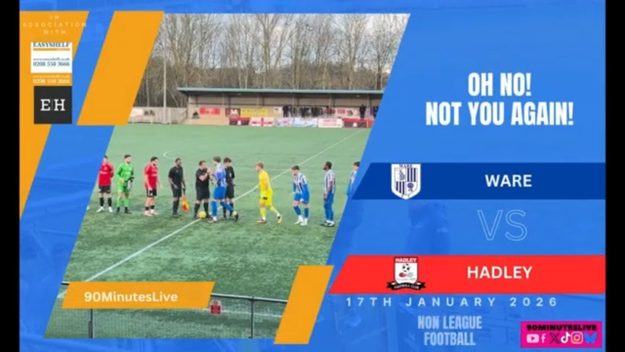 Oh no not you again! Ware succumb to another Hadley victory