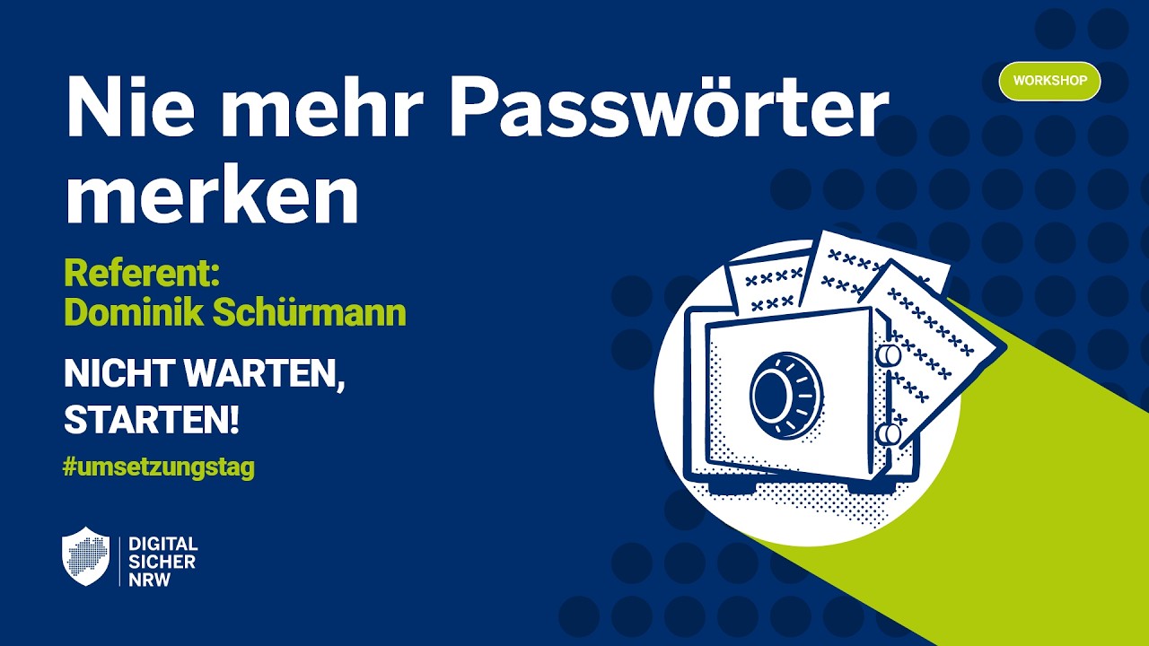 Nie mehr Passw&ouml;rter merken