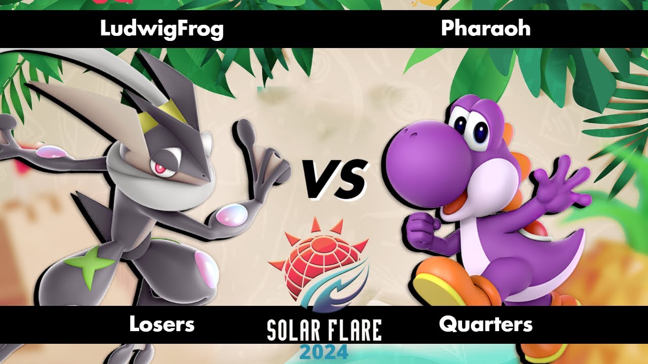 Solar Flare 2024 - LudwigFrog (Greninja) vs Pharaoh (Yoshi) - Ultimate Singles - Losers Quarters