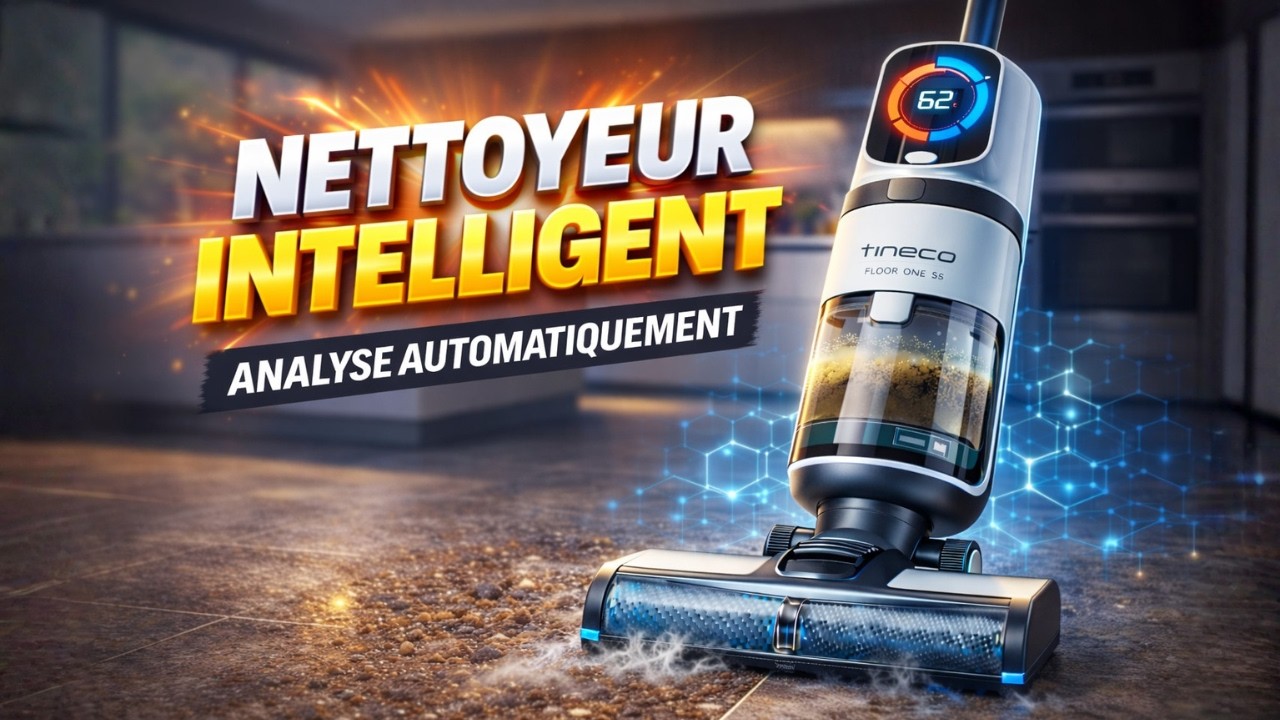 Ce Nettoyeur de Sol Intelligent Ajuste Tout Tout Seul 😱