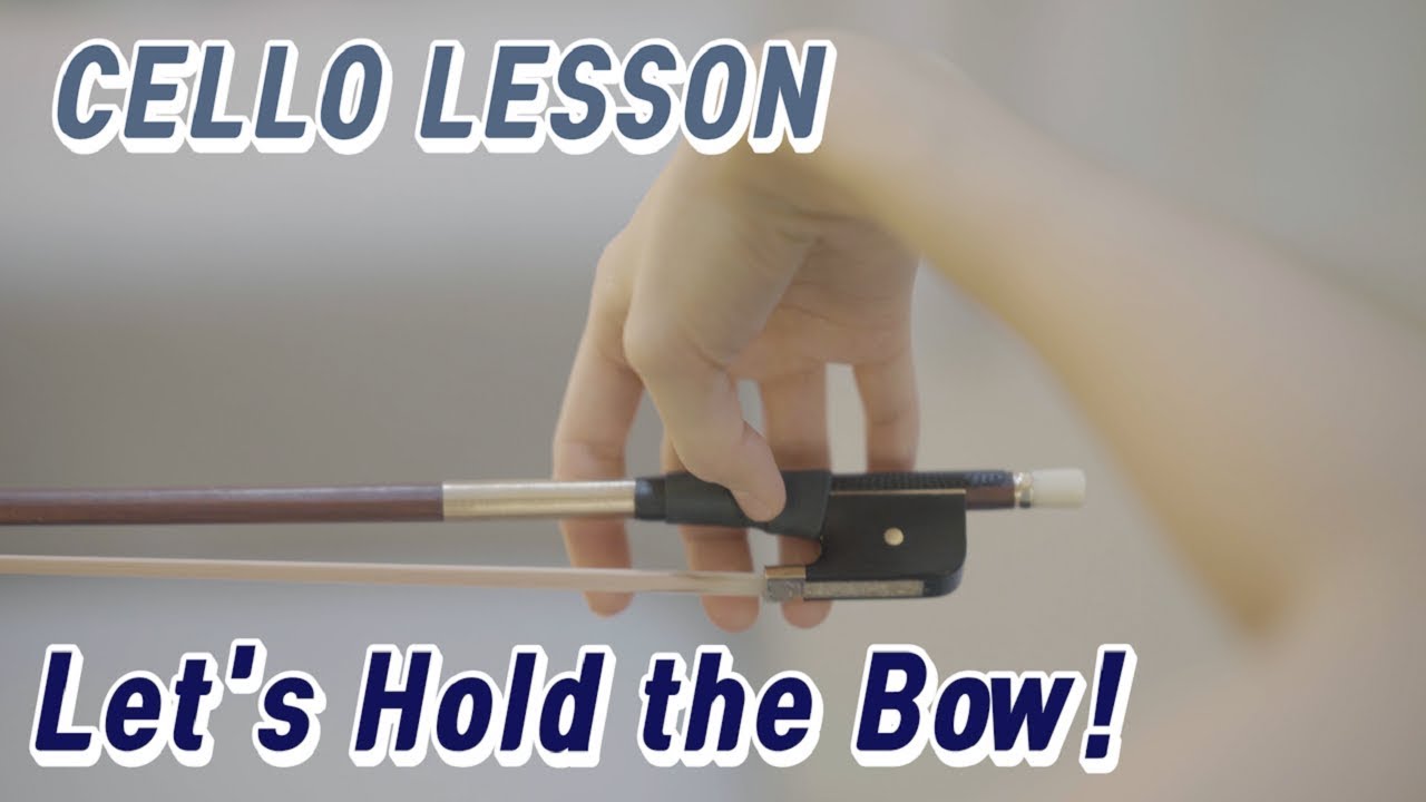 [KO&EN] Cello Lesson - How to Hold the Bow