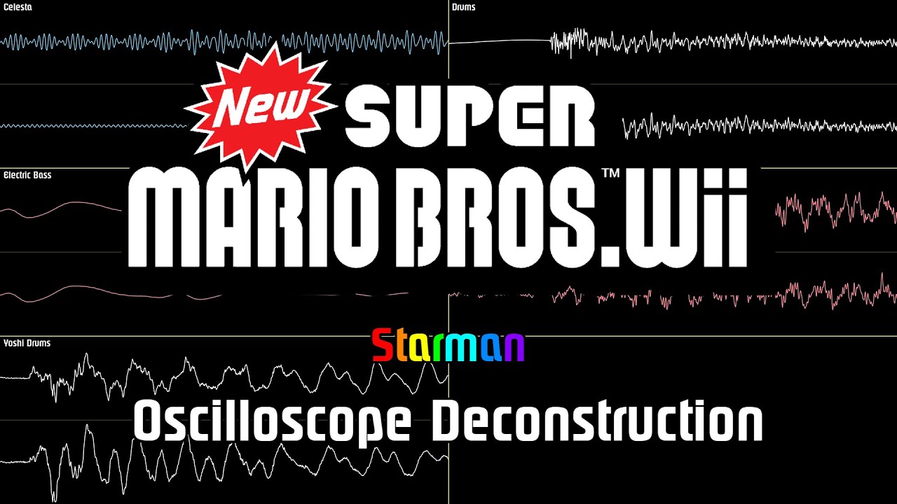 New Super Mario Bros. Wii - Starman [Oscilloscope Deconstruction]