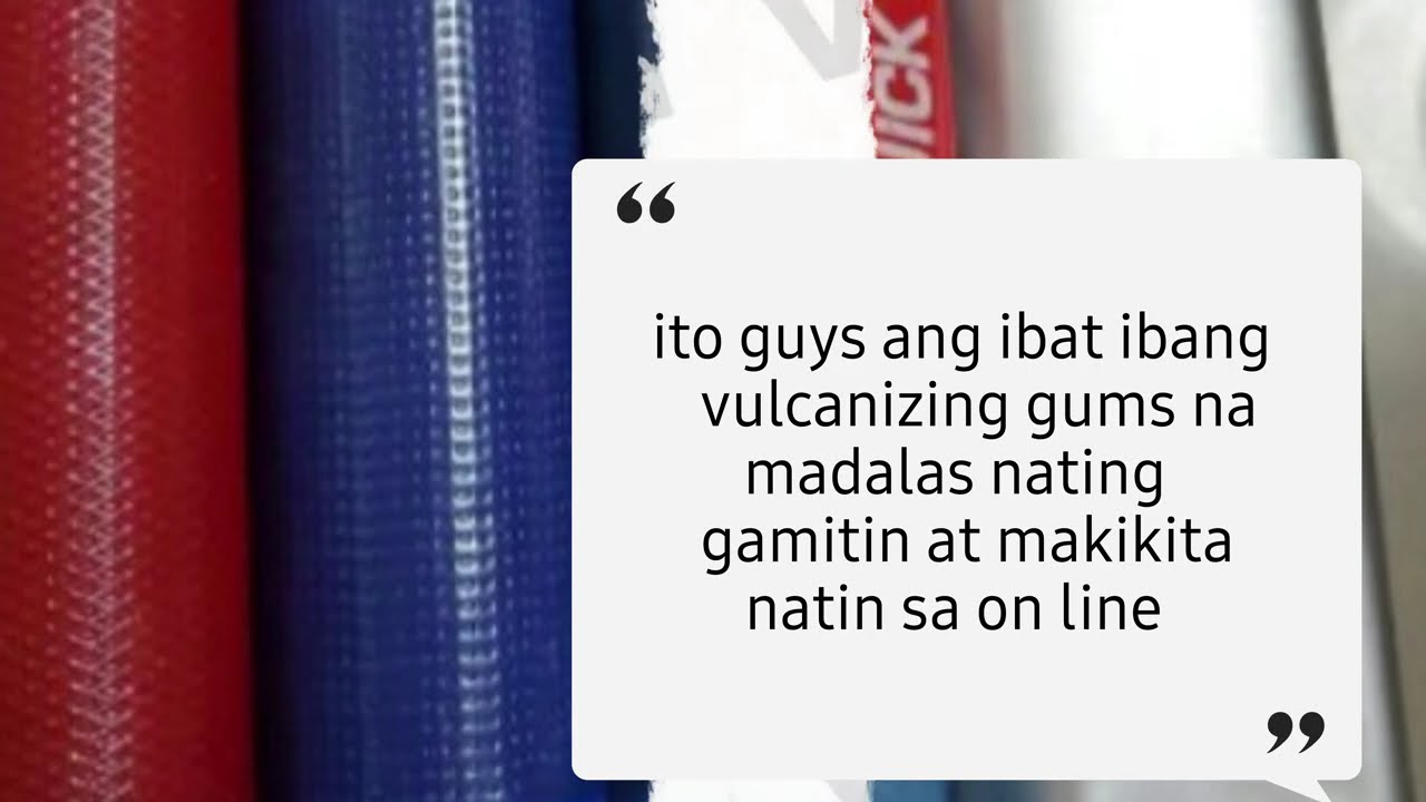 4 TYPE OF VULCANIZING GUM (Watch this before you vulcanize)@Robinson Vili #vulcanizing