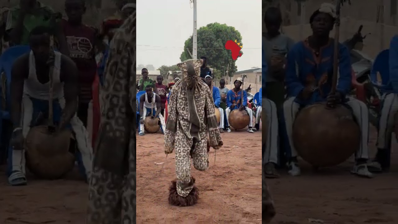 DANSE DES HOMMES PANTHERES Korhogo, C&ocirc;te d'Ivoire 🐆📹 #africa #culture #afrique