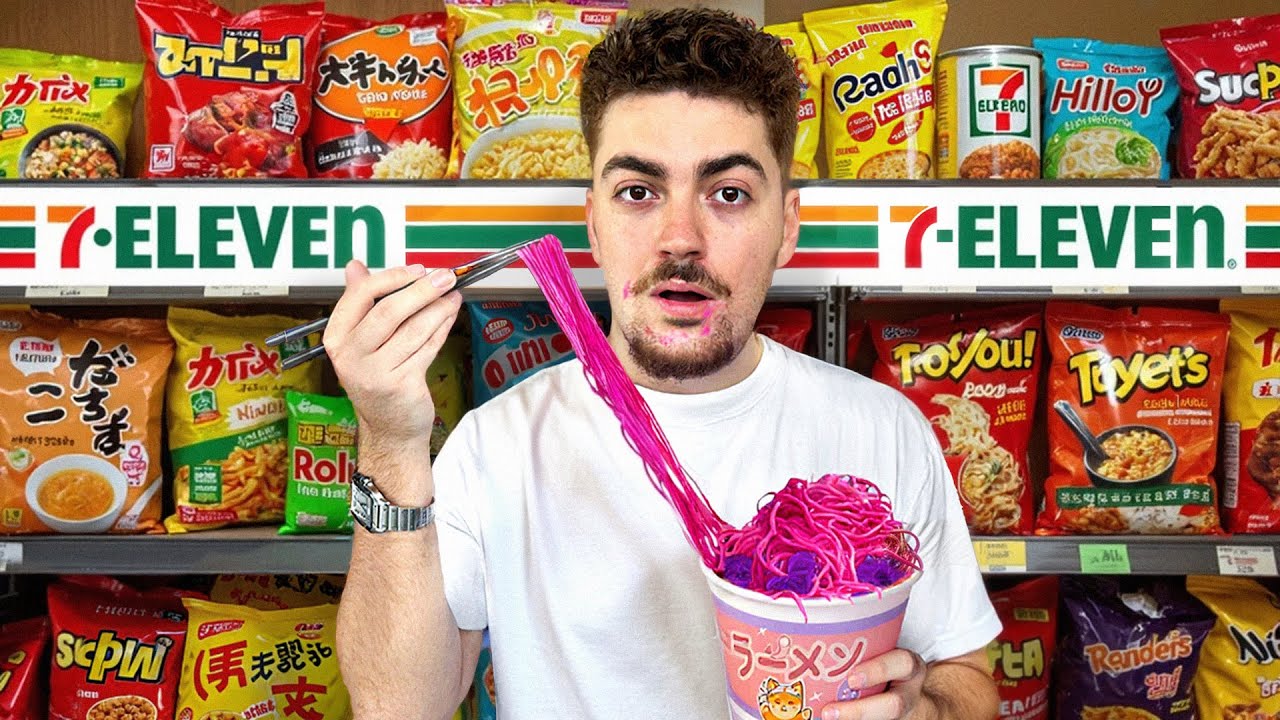 24h Comiendo lo M&Aacute;S RARO de los Supermercados Japoneses