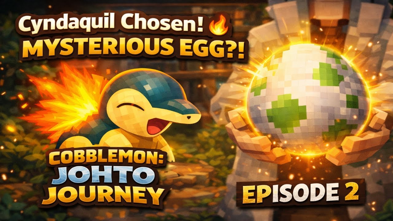 Cobblemon: Johto Journey S2 Ep. 2 - You Choose Cyndaquil! The  Mystery Egg