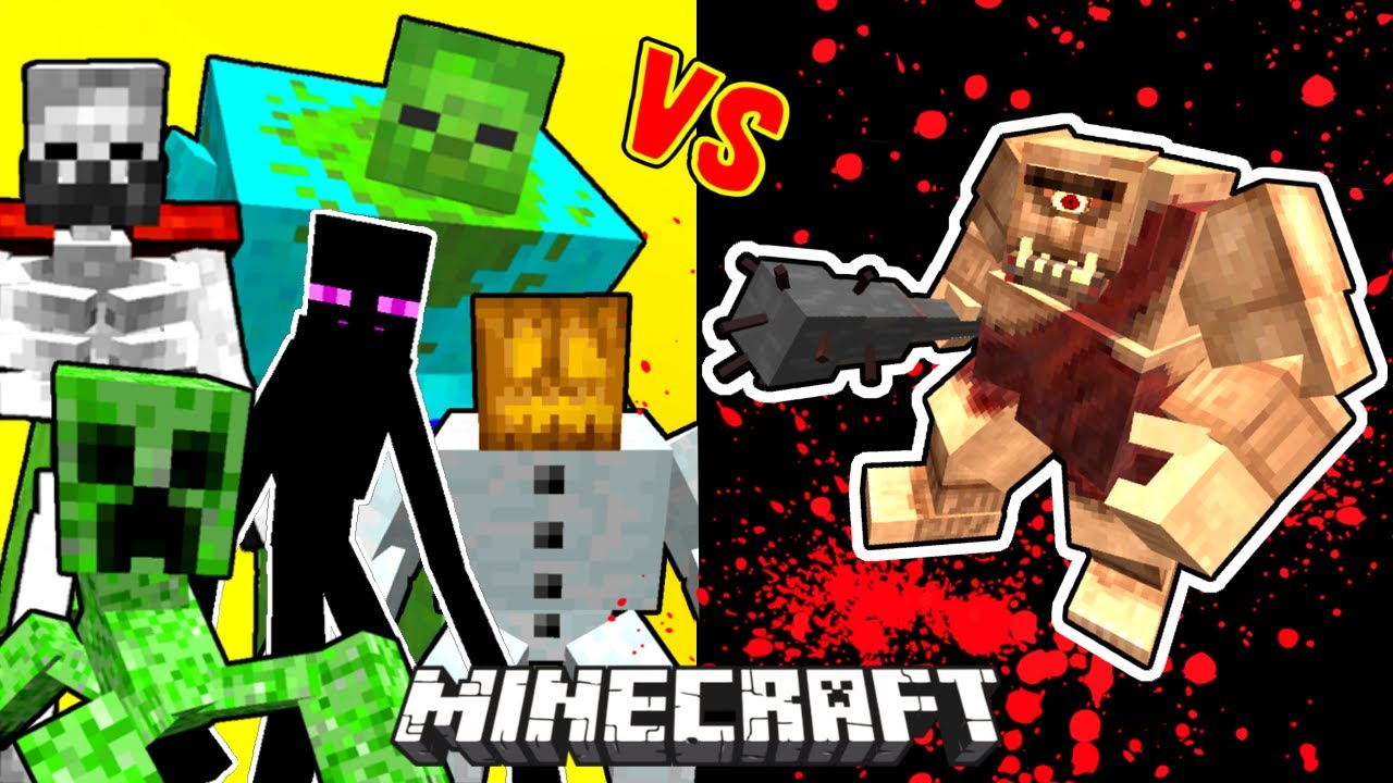 Cyclops Vs. Mutant Monsters in Minecraft