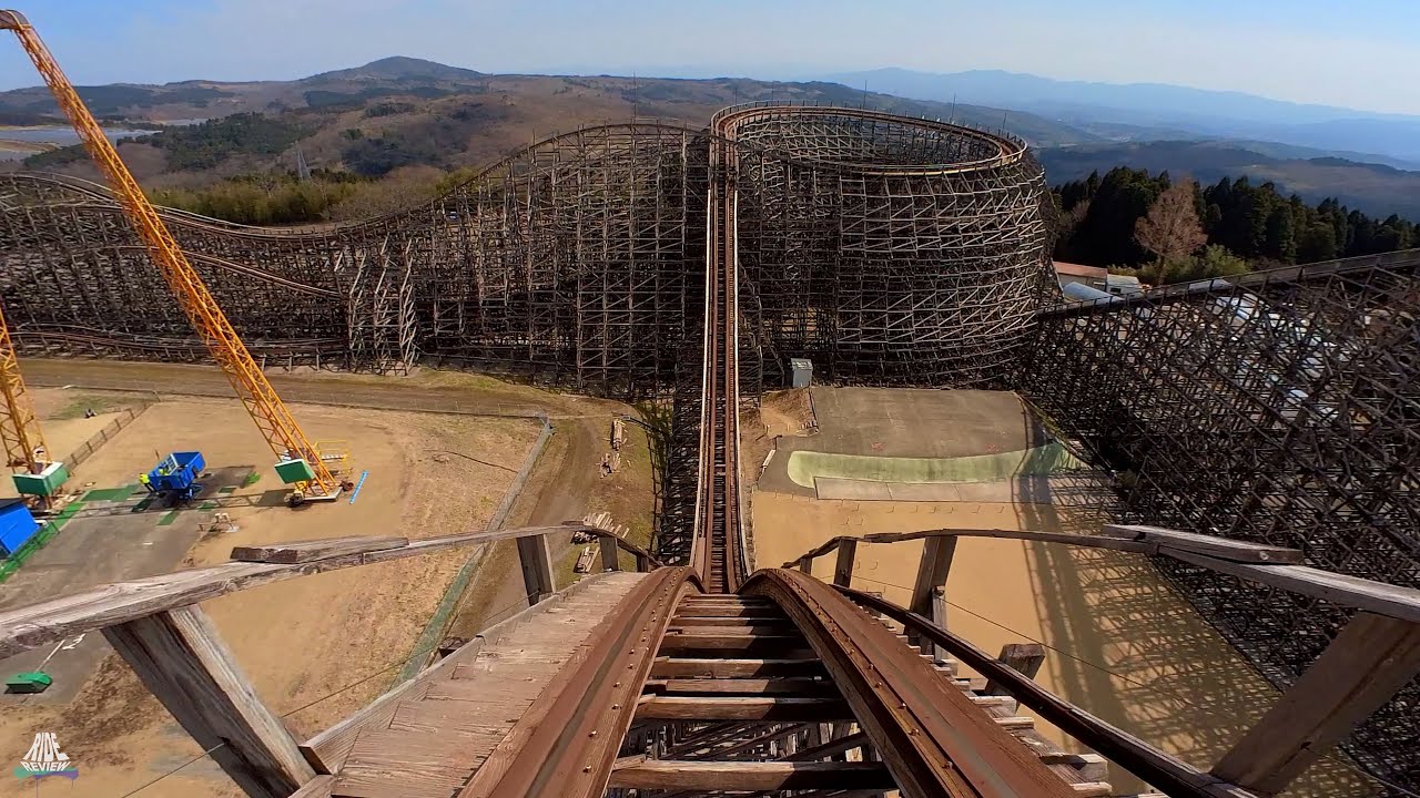 Jupiter / ジュピター - POV - Kijima Kogen / セントレジャー城島高原 - Intamin / PTC - Wooden Coaster