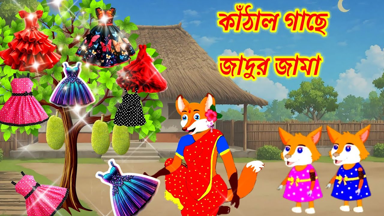 কাঁঠাল গাছে জাদুর জামা l kathal gase jadur jama l Fox Cartoon l shiyaler Cartoon l Bangla Cartoon