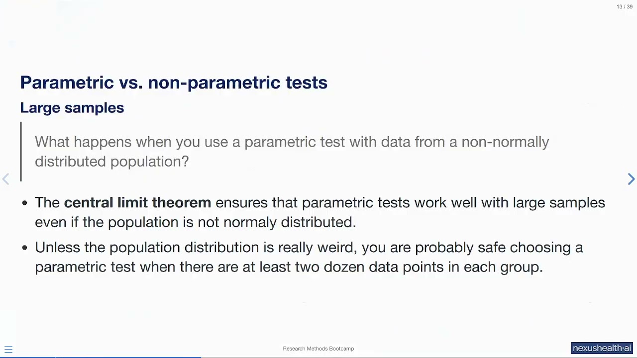 Normal distribution and hypothesis testing