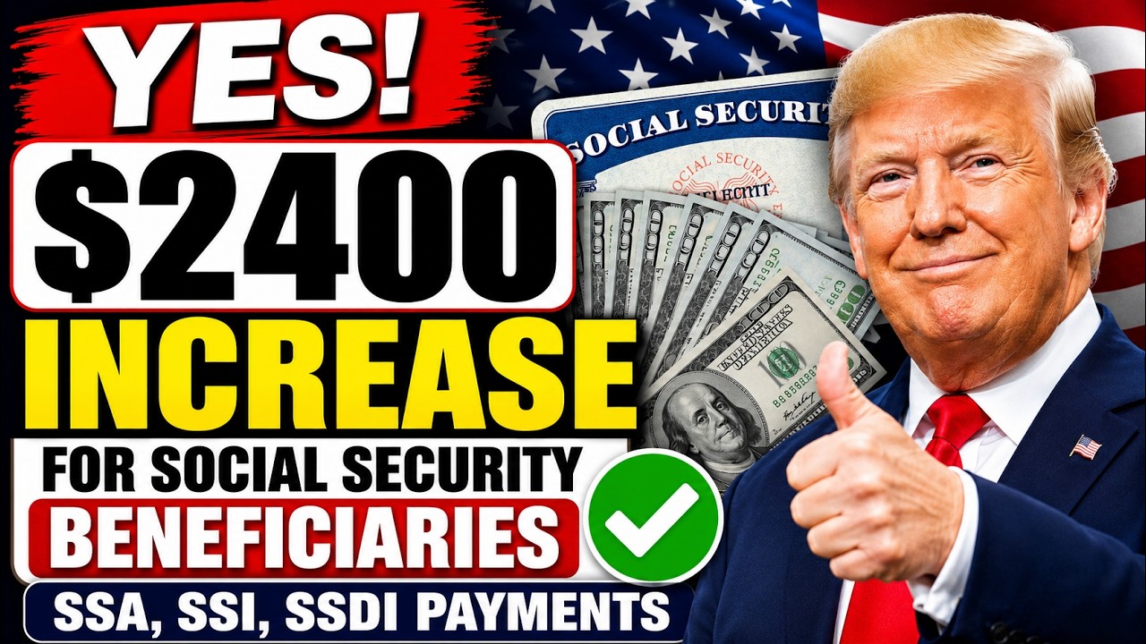 YES! $2400 INCREASE For Social Security Beneficiaries | SSA, SSI, SSDI Payments