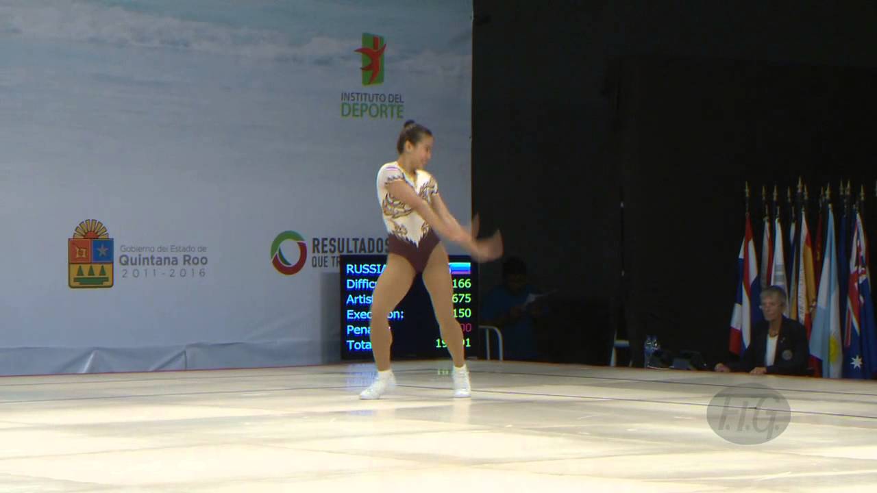 NGAMPEERAPONG Roypim (THA) -- 2014 Aerobic Worlds, Cancun (MEX), Qualifications