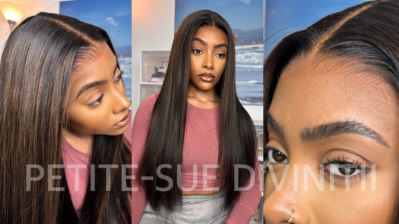 3D Dome Cap Glueless Highlighted Straight Wig ft. OMGHERHAIR | PETITE-SUE DIVINITII